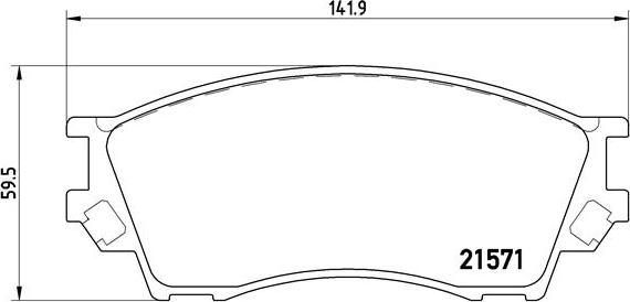 Brembo P 49 019 - Гальмівні колодки, дискові гальма autocars.com.ua