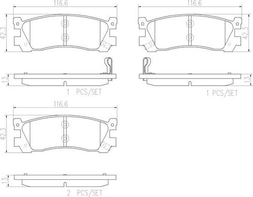 Brembo P49025N - Гальмівні колодки, дискові гальма autocars.com.ua