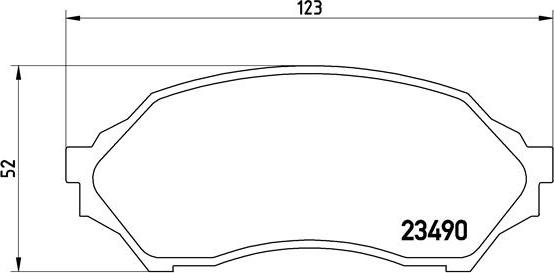 Brembo P 49 027 - Гальмівні колодки, дискові гальма autocars.com.ua