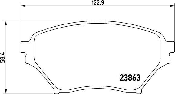 Brembo P 49 029 - Гальмівні колодки, дискові гальма autocars.com.ua