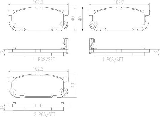 Brembo P49030N - Гальмівні колодки, дискові гальма autocars.com.ua