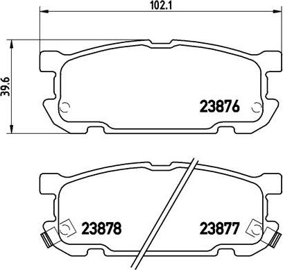 Brembo P 49 030 - Гальмівні колодки, дискові гальма autocars.com.ua