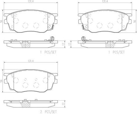 Brembo P49033N - Тормозные колодки, дисковые, комплект avtokuzovplus.com.ua