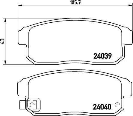 Brembo P 49 035 - Гальмівні колодки, дискові гальма autocars.com.ua