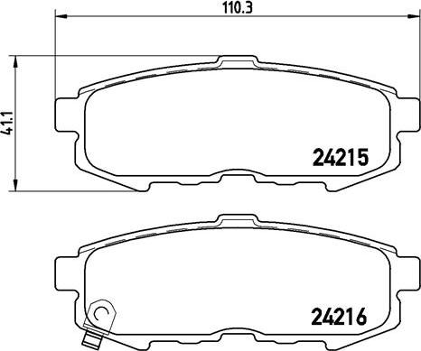 Brembo P 49 042 - Гальмівні колодки, дискові гальма autocars.com.ua