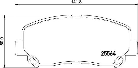 Brembo P 49 045X - Гальмівні колодки, дискові гальма autocars.com.ua