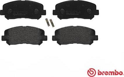 Brembo P 49 045 - Тормозные колодки, дисковые, комплект avtokuzovplus.com.ua