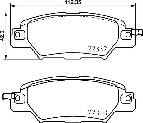 BENDIX 511353 - Гальмівні колодки, дискові гальма autocars.com.ua