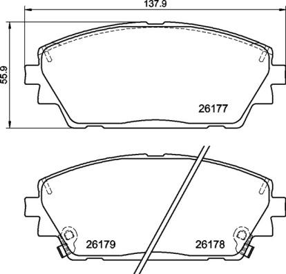 Brembo P 49 065 - Гальмівні колодки, дискові гальма autocars.com.ua