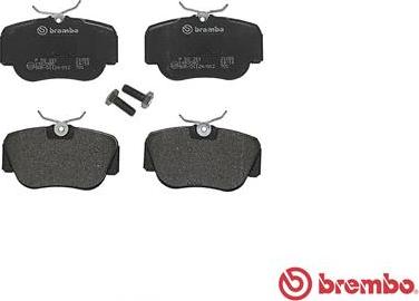 Brembo P 50 011 - Тормозные колодки, дисковые, комплект avtokuzovplus.com.ua