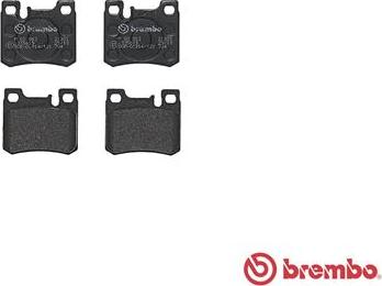 Brembo P 50 012 - Тормозные колодки, дисковые, комплект avtokuzovplus.com.ua