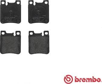 Brembo P 50 017 - Гальмівні колодки, дискові гальма autocars.com.ua