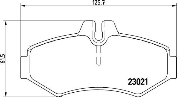 Brembo P 50 020 - Тормозные колодки, дисковые, комплект avtokuzovplus.com.ua