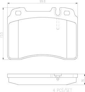 Brembo P50022N - Гальмівні колодки, дискові гальма autocars.com.ua