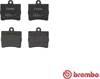 Brembo P 50 024 - Тормозные колодки, дисковые, комплект autodnr.net