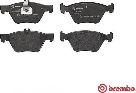 Brembo P 50 026 - Гальмівні колодки, дискові гальма autocars.com.ua