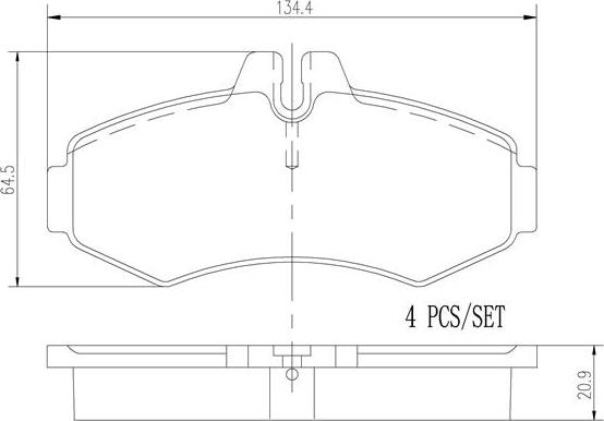 Brembo P50031N - Гальмівні колодки, дискові гальма autocars.com.ua