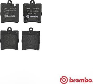 Brembo P 50 033 - Гальмівні колодки, дискові гальма autocars.com.ua