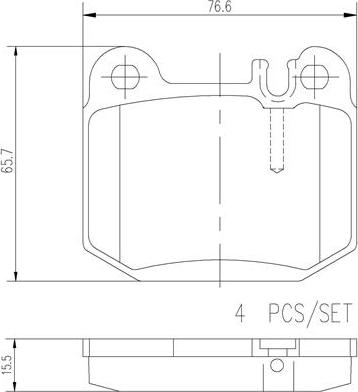 Brembo P50043N - Гальмівні колодки, дискові гальма autocars.com.ua