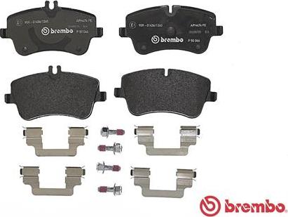 Brembo P 50 046 - Тормозные колодки, дисковые, комплект avtokuzovplus.com.ua