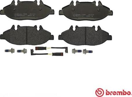 Brembo P 50 050 - Тормозные колодки, дисковые, комплект avtokuzovplus.com.ua