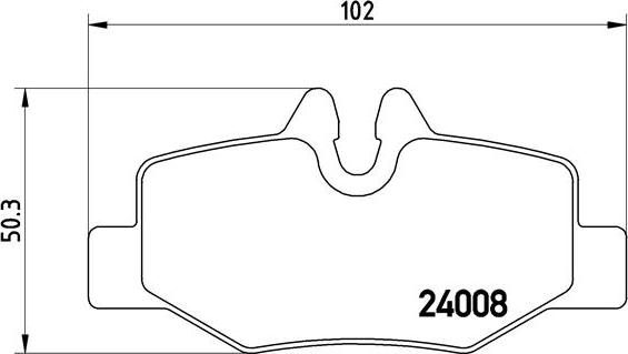 Brembo P 50 051 - Гальмівні колодки, дискові гальма autocars.com.ua