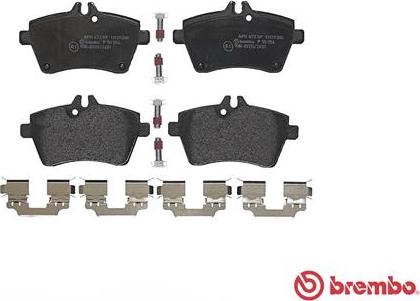 Brembo P 50 054 - Гальмівні колодки, дискові гальма autocars.com.ua