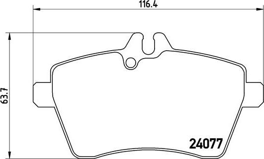 Brembo P 50 054 - Тормозные колодки, дисковые, комплект avtokuzovplus.com.ua