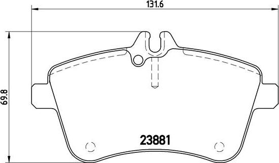 Brembo P 50 057 - Гальмівні колодки, дискові гальма autocars.com.ua