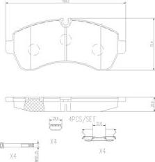 Brembo P50059N - Гальмівні колодки, дискові гальма autocars.com.ua