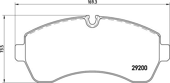 Brembo P 50 059 - Гальмівні колодки, дискові гальма autocars.com.ua