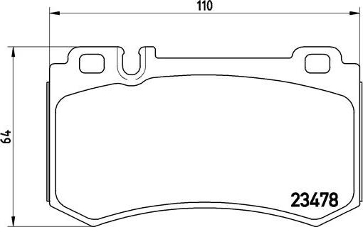 Brembo P 50 061 - Тормозные колодки, дисковые, комплект avtokuzovplus.com.ua