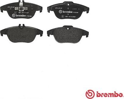 Brembo P 50 068 - Тормозные колодки, дисковые, комплект avtokuzovplus.com.ua