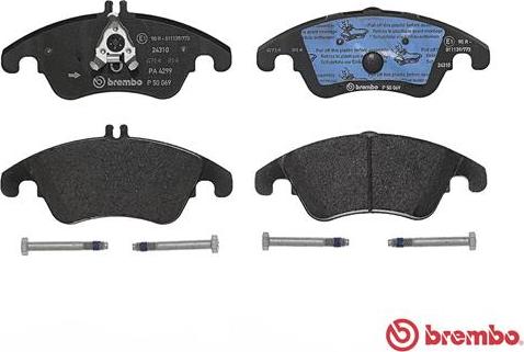 Brembo P 50 069 - 0 autocars.com.ua