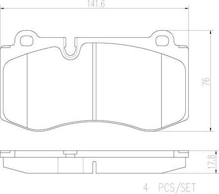 Brembo P50074N - Гальмівні колодки, дискові гальма autocars.com.ua