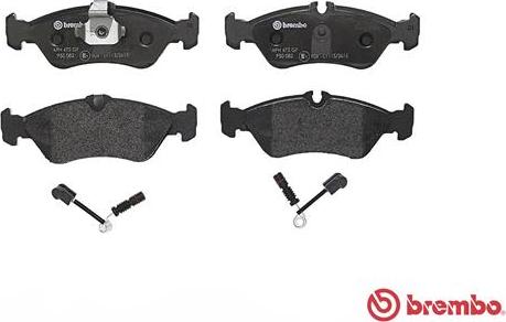 Brembo P 50 082 - Тормозные колодки, дисковые, комплект avtokuzovplus.com.ua