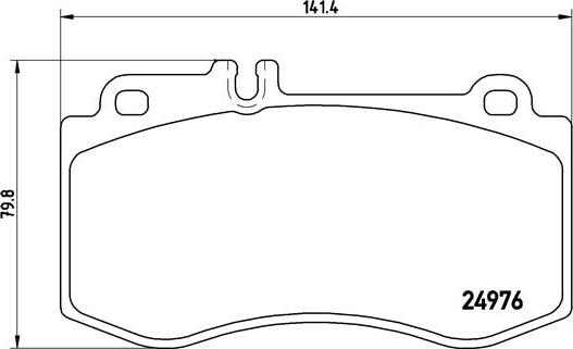 Brembo P 50 087 - Тормозные колодки, дисковые, комплект avtokuzovplus.com.ua