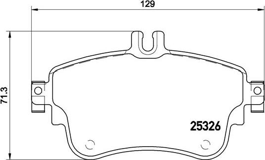 Brembo P 50 094 - Гальмівні колодки, дискові гальма autocars.com.ua