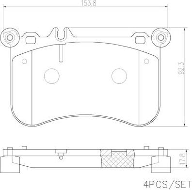 Mercedes-Benz N0064200520 - Гальмівні колодки, дискові гальма autocars.com.ua