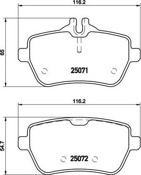 Brembo P 50 103 - Гальмівні колодки, дискові гальма autocars.com.ua