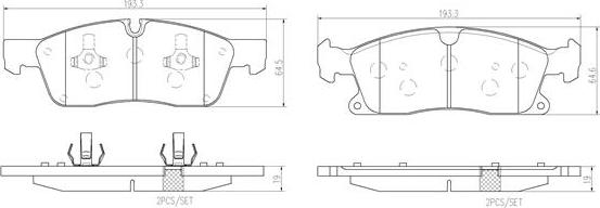 Brembo P50108N - Гальмівні колодки, дискові гальма autocars.com.ua