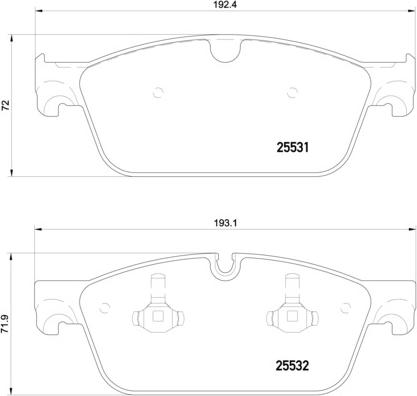 Brembo P 50 112 - Гальмівні колодки, дискові гальма autocars.com.ua