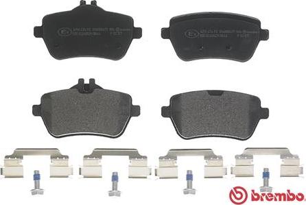 Brembo P 50 117 - Тормозные колодки, дисковые, комплект avtokuzovplus.com.ua