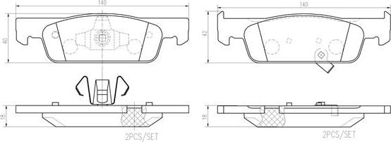 Brembo P50137N - Гальмівні колодки, дискові гальма autocars.com.ua