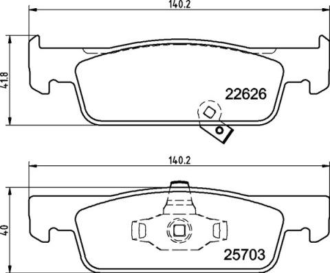 Brembo P 50 137 - Гальмівні колодки, дискові гальма autocars.com.ua