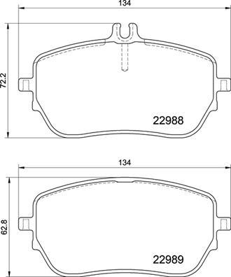 Brembo P 50 146 - Гальмівні колодки дискові autocars.com.ua