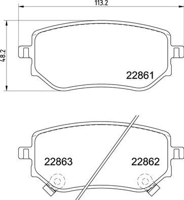 Brembo P 50 153 - Гальмівні колодки, дискові гальма autocars.com.ua