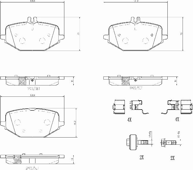 Brembo P50161N - Гальмівні колодки, дискові гальма autocars.com.ua