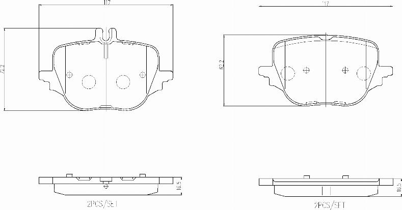 Brembo P50169N - Гальмівні колодки, дискові гальма autocars.com.ua