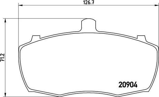 Brembo P 52 012 - Тормозные колодки, дисковые, комплект avtokuzovplus.com.ua